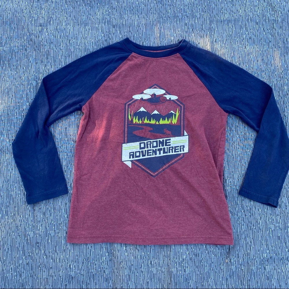 Cat & Jack Boys “Drone Adventurer” Long Sleeved Tee Size S 6/7